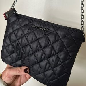 MZ Wallace Quilted Ruby Crossbody Black